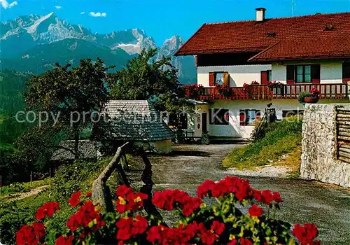 AK / Ansichtskarte Garmisch Partenkirchen Berggasthof Pfeifferalm Zugspitzgruppe Kat. Garmisch Partenkirchen