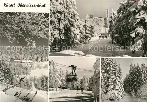 AK / Ansichtskarte Oberwiesenthal Erzgebirge Bergheim Fichtelberg Seilbahn  Kat. Oberwiesenthal