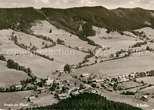 AK / Ansichtskarte Wengen Kempten Allgaeu Fliegeraufnahme Kat. Weitnau