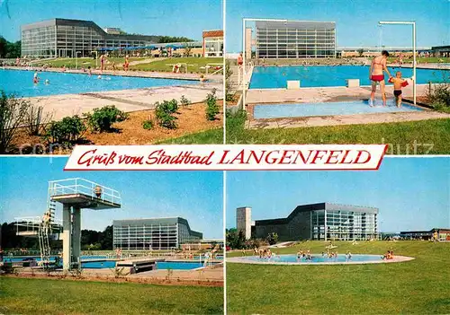 AK / Ansichtskarte Langenfeld Rheinland Freibad Sprungturm Kat. Langenfeld (Rheinland)