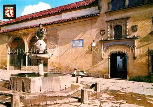 AK / Ansichtskarte Cordoba Andalucia Plaza del Potro Museo Romero de Torres Brunnen Kat. Cordoba