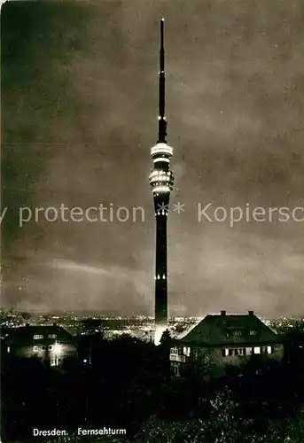 AK / Ansichtskarte Dresden Fernsehturm Kat. Dresden Elbe