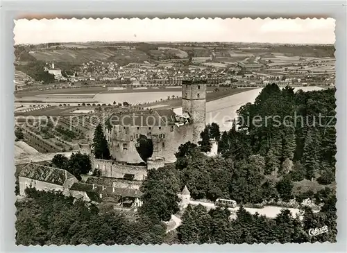 AK / Ansichtskarte Gundelsheim Neckar Fliegeraufnahme Burg Guttenberg