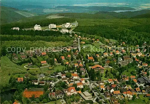 AK / Ansichtskarte Hahnenklee Bockswiese Harz Kurort Fliegeraufnahme Kat. Goslar