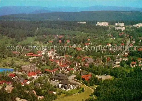 AK / Ansichtskarte Hahnenklee Bockswiese Harz Kurort Fliegeraufnahme Kat. Goslar