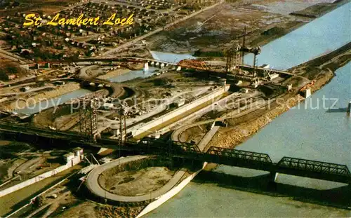 AK / Ansichtskarte St Lawrence Seaway Aerial view of St Lambert Lock Kat. King s Lynn and West Norfolk