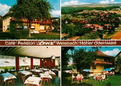 AK / Ansichtskarte Weisbach Waldbrunn Cafe Pension Lenz Gaststube Garten Gesamtansicht  Kat. Waldbrunn