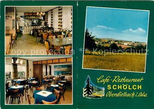 AK / Ansichtskarte Oberdielbach Cafe Restaurant Schoelch  Kat. Waldbrunn