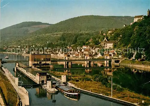 AK / Ansichtskarte Hirschhorn Neckar Kraftwerk Schleuse Kat. Hirschhorn (Neckar)