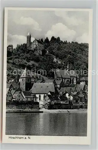 AK / Ansichtskarte Hirschhorn Neckar Teilansicht Burg Kirche  Kat. Hirschhorn (Neckar)