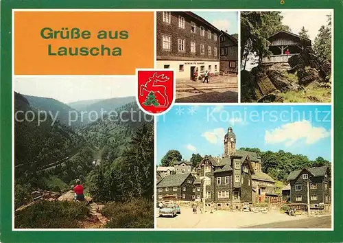 AK / Ansichtskarte Lauscha Glaskunst Museum Schutzhuette Lauschenstein Steinbachtal Huettenplatz Kat. Lauscha