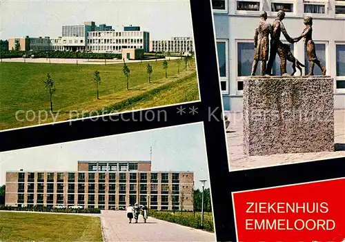 AK / Ansichtskarte Emmeloord Dr Jansen Ziekenhuis Skulpturen Kat. Emmeloord