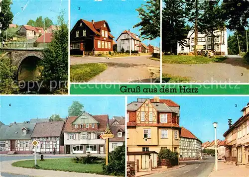 AK / Ansichtskarte Tanne Harz Bruecke Ferienheime Benneckenstein Roter Platz Teichdamm Kat. Tanne Harz