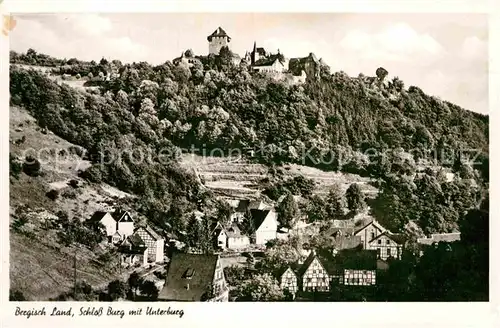 AK / Ansichtskarte Bergisches Land Schloss Burg mit Unterburg Kat. 