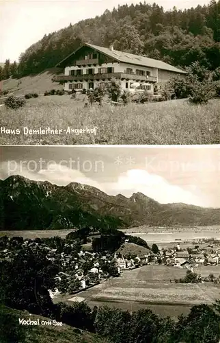 AK / Ansichtskarte Kochel See mit Haus Demleitner Angerhof Kat. Kochel a.See