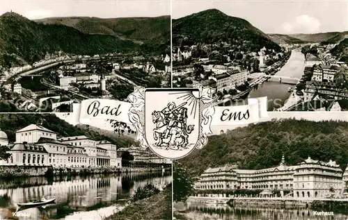 AK / Ansichtskarte Bad Ems Panorama Kursaal Kurhaus Kat. Bad Ems