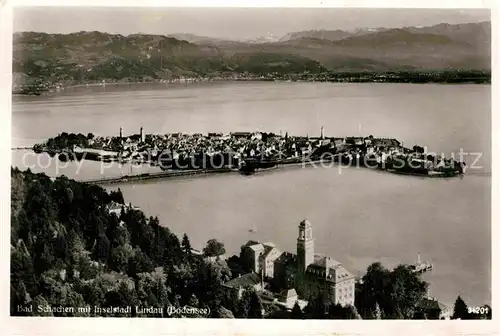 AK / Ansichtskarte Bad Schachen Lindau Fliegeraufnahme Kat. Lindau (Bodensee)