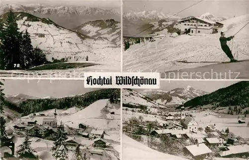 AK / Ansichtskarte Wildschoenau Tirol Teilansichten Schlepplift