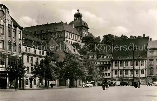 AK / Ansichtskarte Weissenfels Saale Karl Marx Platz mit Schloss Kat. Weissenfels