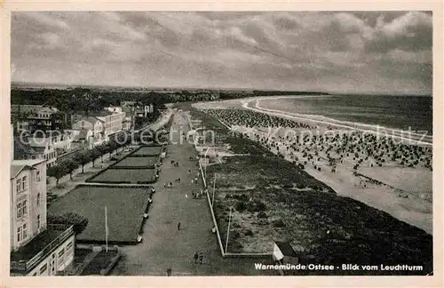 AK / Ansichtskarte Warnemuende Ostseebad Blick vom Leuchtturm Kat. Rostock