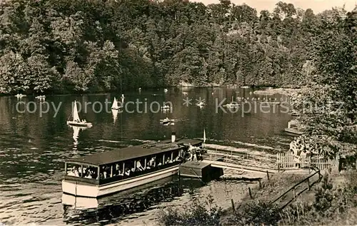 AK / Ansichtskarte Talsperre Kriebstein Bootsstation Lauenhain Kat. Waldheim Sachsen