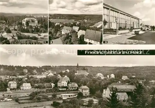 AK / Ansichtskarte Friedrichsbrunn Harz Sanatorium Ernst Thaelmann Brocken Kulturhaus Kat. Friedrichsbrunn