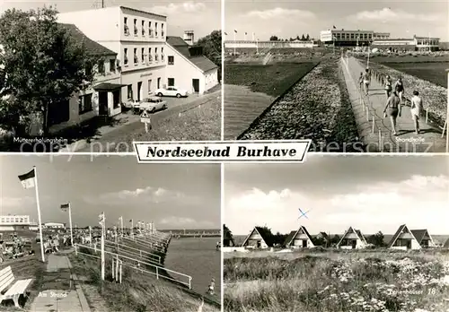 AK / Ansichtskarte Burhave Muettererholungsheim Strandhalle Strand Kat. Butjadingen