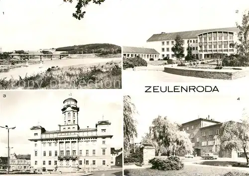 AK / Ansichtskarte Zeulenroda Triebes Stausee Hubert Westhoff Oberschule Post Rathaus Kat. Zeulenroda Triebes