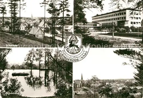 AK / Ansichtskarte Elbingerode Harz Diakonissen Mutterhaus Neuvandsburg Gondelteich  Kat. Elbingerode Harz