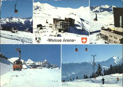 AK / Ansichtskarte Crap Sogn Gion Zentrum der Weissen Arena Sommerskigebiet vom Piz Vorab Bergstation Luftseilbahn Kat. Crap Sogn Gion