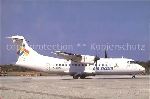 AK / Ansichtskarte Flugzeuge Zivil Air Sicilia F OHFH c n 067 Kat. Airplanes Avions