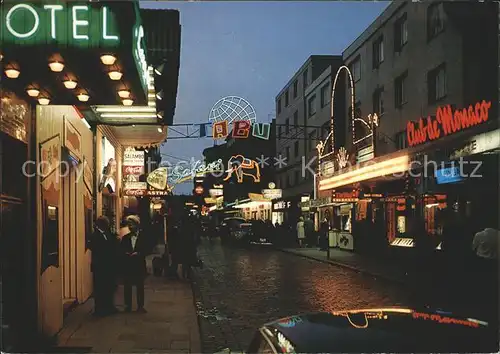 AK / Ansichtskarte Hamburg St. Pauli bei Nacht Grosse Freihei Kat. Hamburg