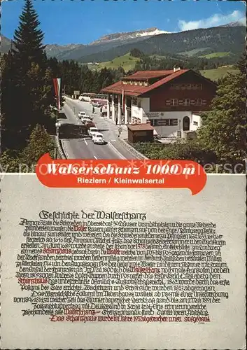 AK / Ansichtskarte Riezlern Kleinwalsertal Vorarlberg Gasthof Walserschanz Kat. Mittelberg