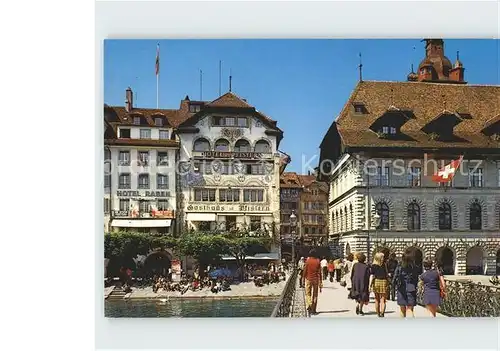 AK / Ansichtskarte Luzern LU Rathaus Durchgang Kornmarkt  Kat. Luzern