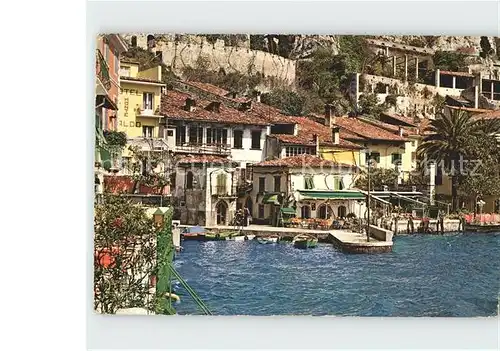 AK / Ansichtskarte Limone sul Garda Anlegestelle Hotels  Kat. 