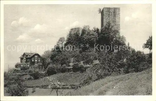 AK / Ansichtskarte Buehl Baden Burgruine Alt Windeck Kat. Buehl