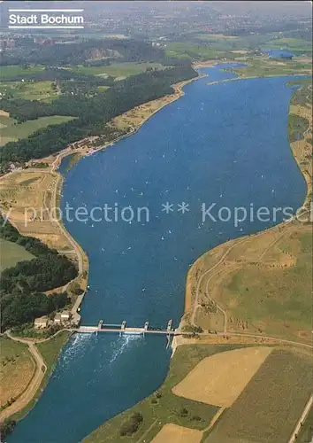 AK / Ansichtskarte Bochum Fliegeraufnahme Ruhrstausee Kemnade  Kat. Bochum