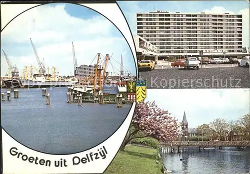 AK / Ansichtskarte Delfzijl Hafen Brueckenpartie Kat. Delfzijl