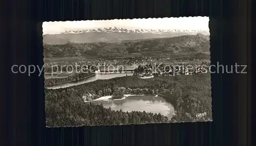 AK / Ansichtskarte Bad Saeckingen Fliegeraufnahme Bergsee Rhein Alpen Kat. Bad Saeckingen