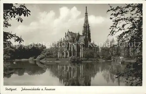 AK / Ansichtskarte Stuttgart Johanniskirche Feuersee Kat. Stuttgart