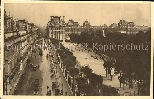 AK / Ansichtskarte Paris Rue de Rivoli le Louvre Kat. Paris