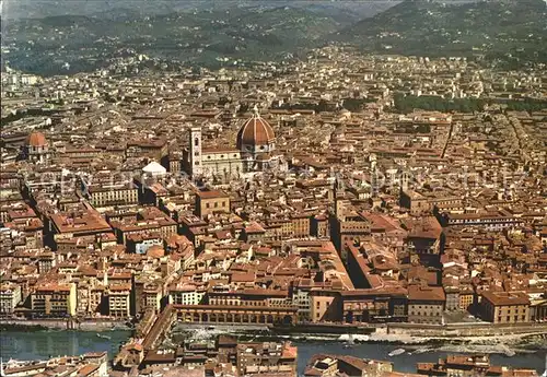 AK / Ansichtskarte Firenze Toscana Fliegeraufnahme mit Dom Kat. Firenze