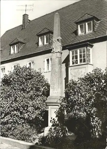 AK / Ansichtskarte Marienberg Erzgebirge Postmeilensaeule von 1927 Kat. Marienberg