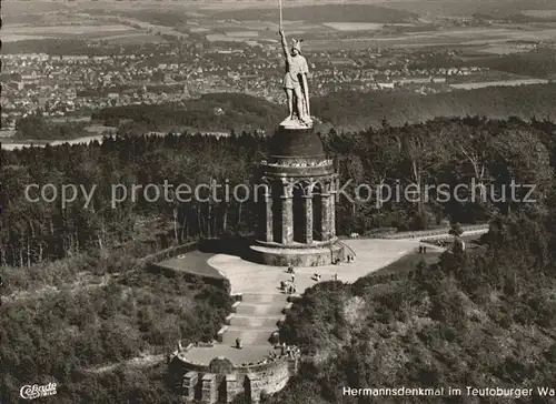 AK / Ansichtskarte Teutoburgerwald Hermannsdenkmal Fliegeraufnahme Kat. Detmold