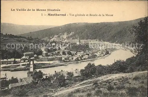 AK / Ansichtskarte Montherme Vue generale et Boucle de la Meuse Kat. Montherme
