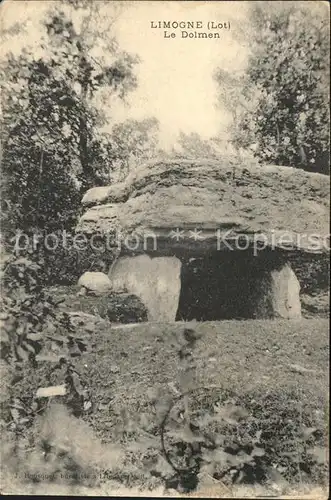 AK / Ansichtskarte Limogne en Quercy Le Dolmen Monument historique Kat. Limogne en Quercy