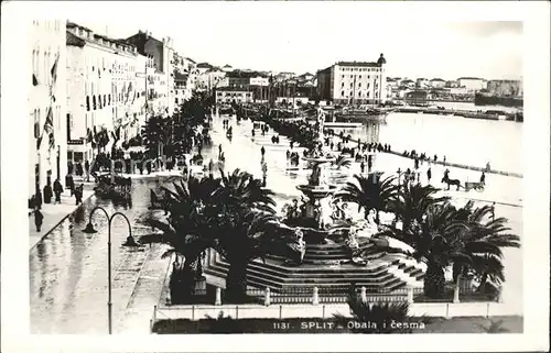 AK / Ansichtskarte Split Spalato Promenade Brunnen Kat. Split