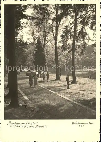 AK / Ansichtskarte Foto Gutermann Nr. 585 Bad Saeckingen Rundweg am Bergsee  Kat. Loerrach