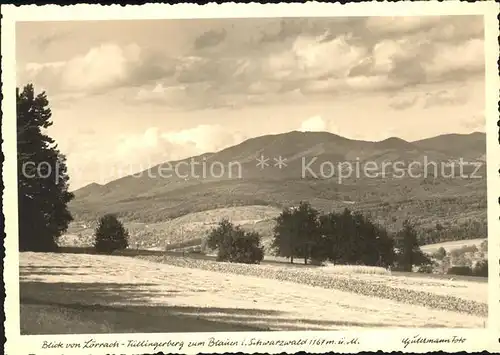 AK / Ansichtskarte Foto Gutermann Blauen im Schwarzwald Blick von Loerrach Tuellingerberg Kat. Loerrach