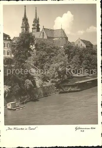 AK / Ansichtskarte Foto Gutermann Nr. 42 Muenster Basel  Kat. Loerrach